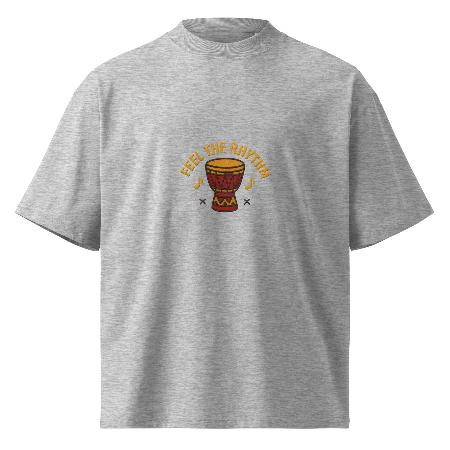 “Eddy Ratty unisex organic high-neck T-shirt in white – eco-friendly artist merch (S–2XL)”
