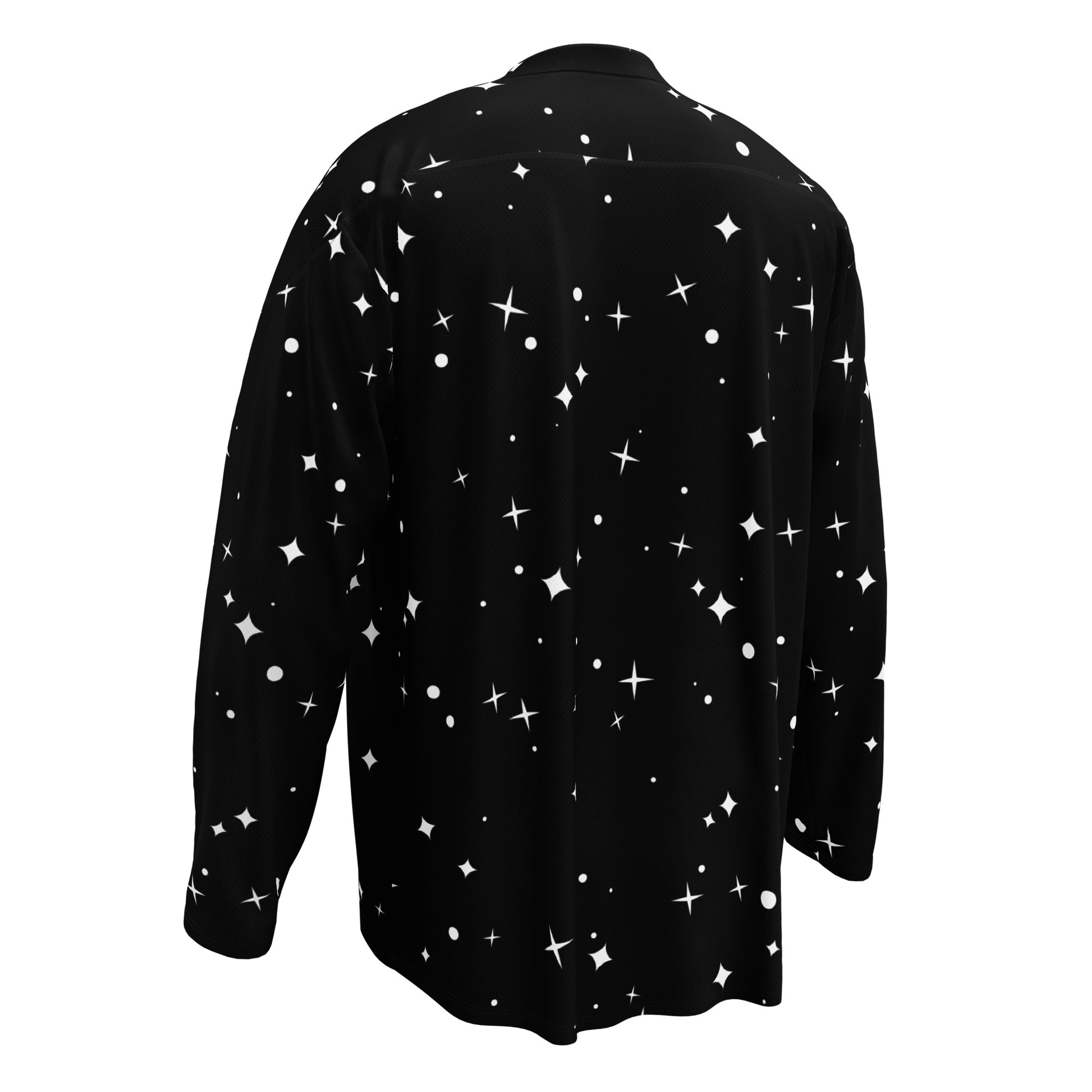 “Eddy Ratty sustainable streetwear hockey jersey back view”