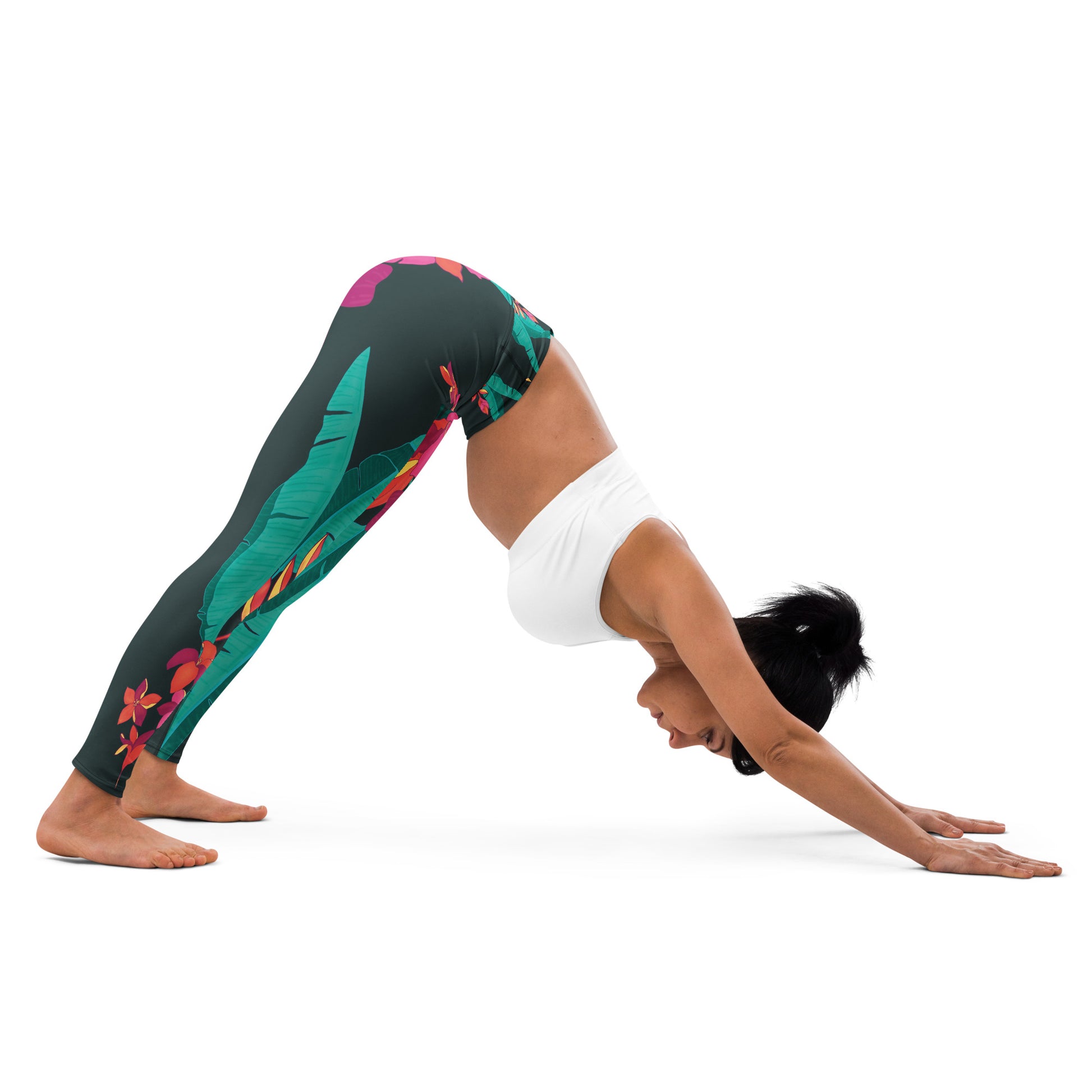 “Model in Eddy Ratty yoga leggings — flexible fit for movement”