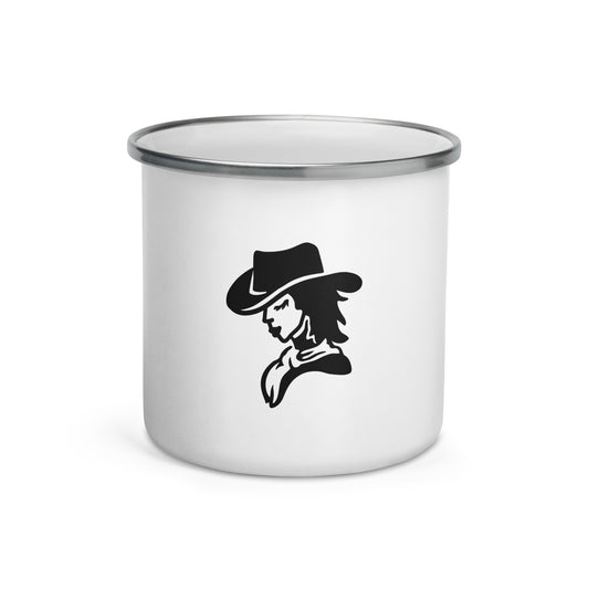 “Eddy Ratty enamel mug — Afrobeat adventure design”