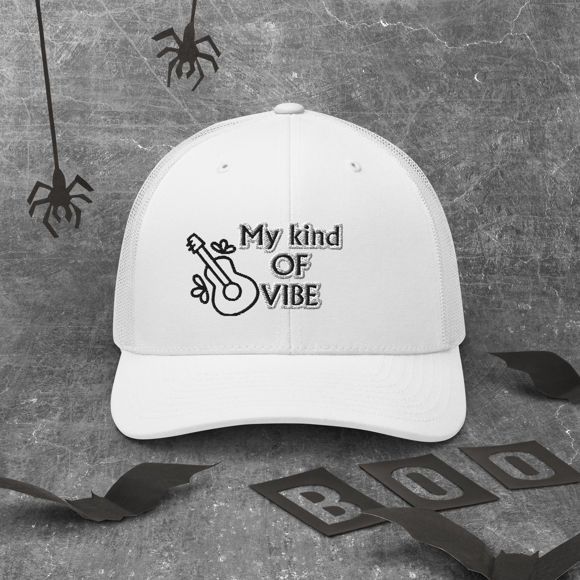 Eddy Ratty “My Kind of Vibe” trucker cap front embroidery