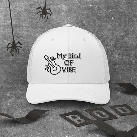 Eddy Ratty “My Kind of Vibe” trucker cap front embroidery