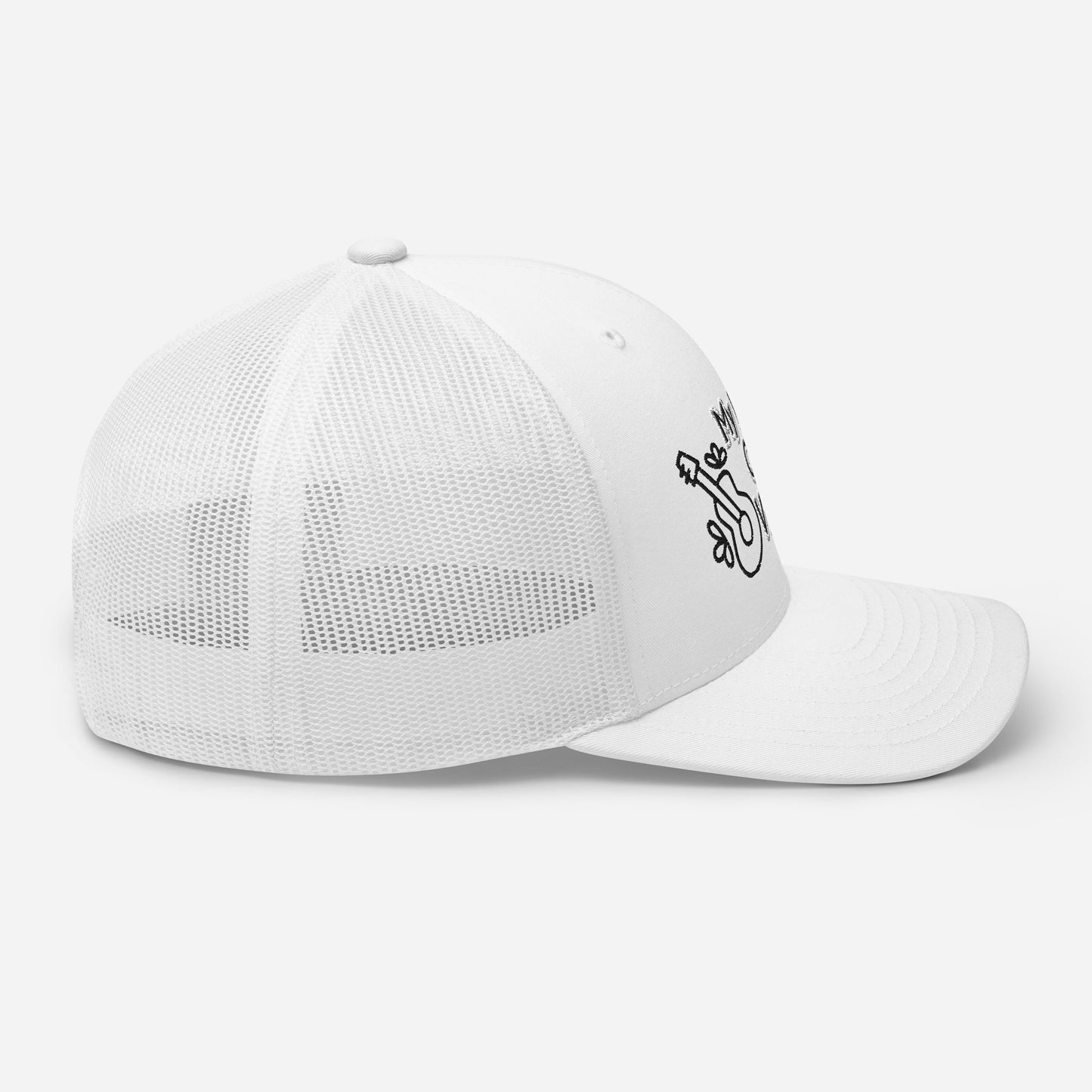 Eddy Ratty music merch trucker cap – side view