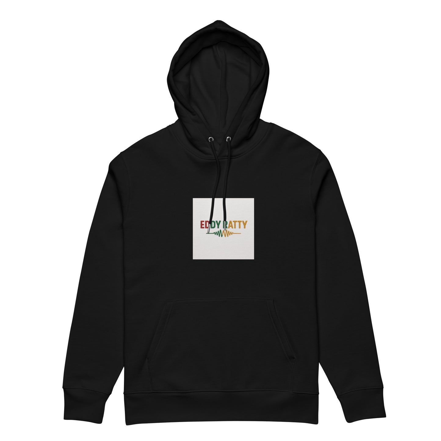 Eddy Ratty Unisex Essential Eco Hoodie black color