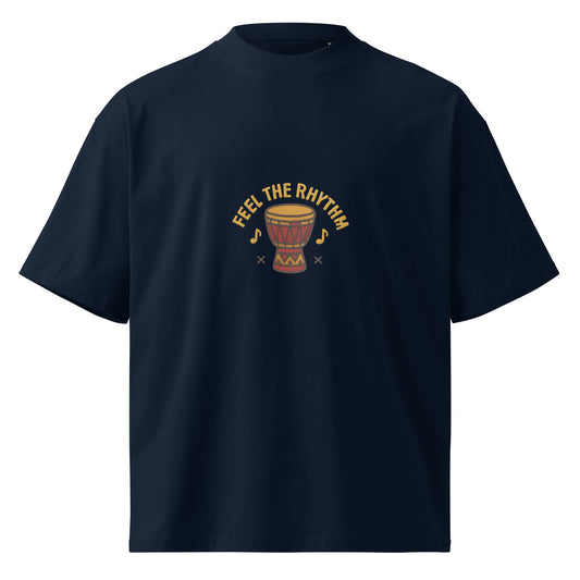 “Eddy Ratty unisex organic high-neck T-shirt in black – sustainable Afrobeat streetwear (S–2XL)”