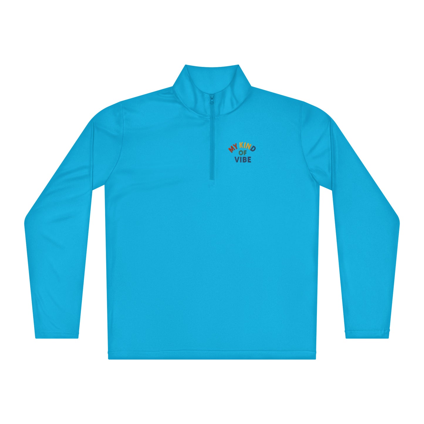 “Eddy Ratty quarter-zip pullover back view – premium music-inspired apparel”
